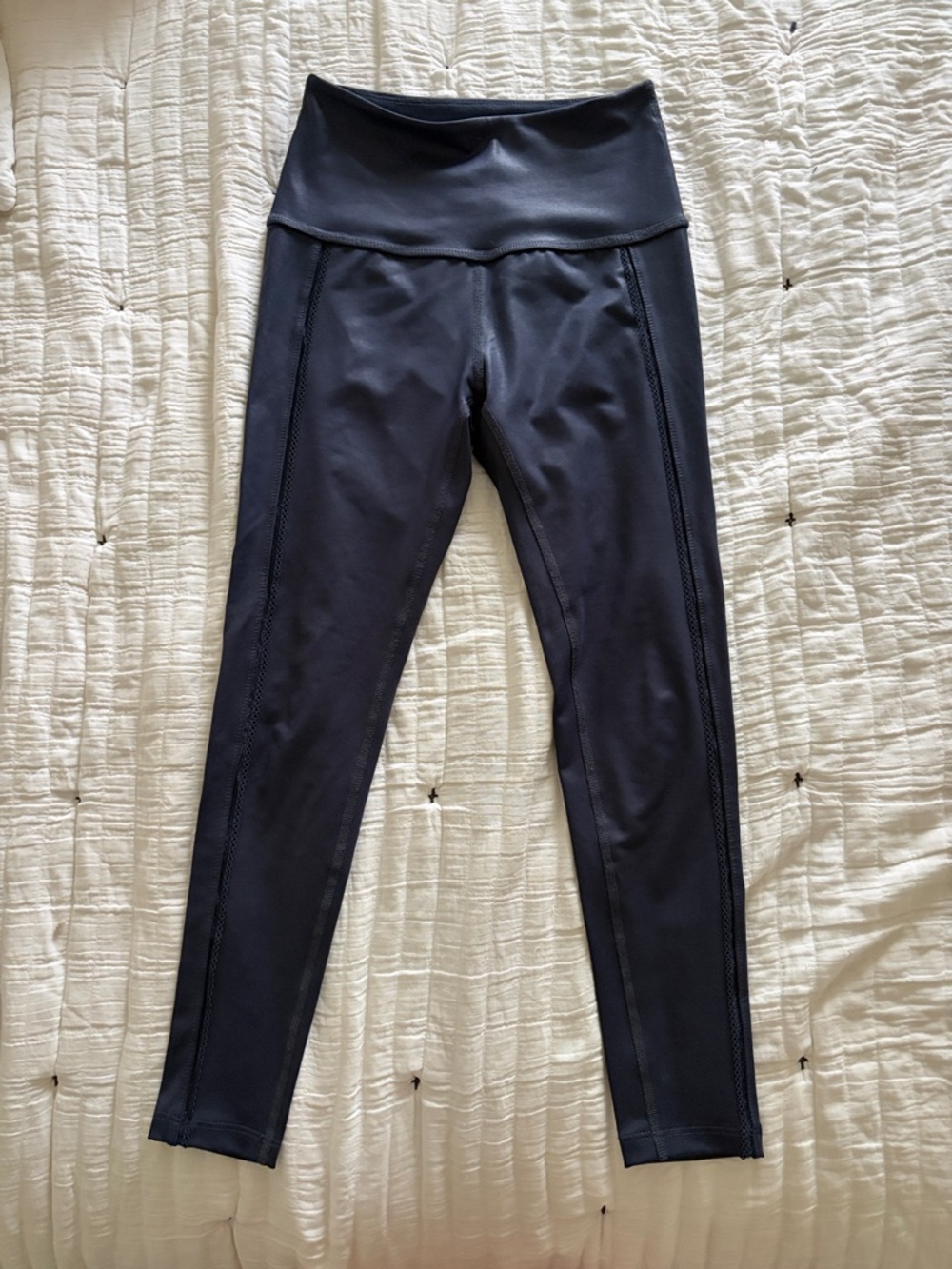 Beyond Yoga Navy High-Rise Leggings with Logo